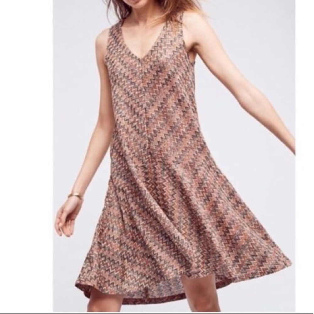 Maeve sleeveless dress  Westwater knit chevron